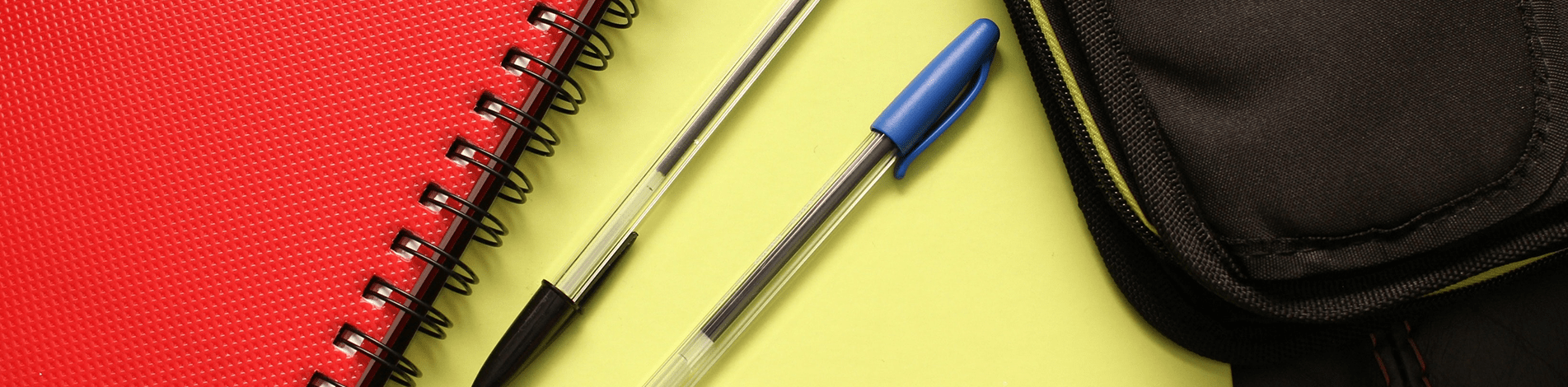 Pen and notebook